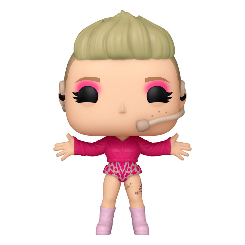 Pink Pop! Rocks Vinile Figura Trustfall Tour 9 Cm Funko