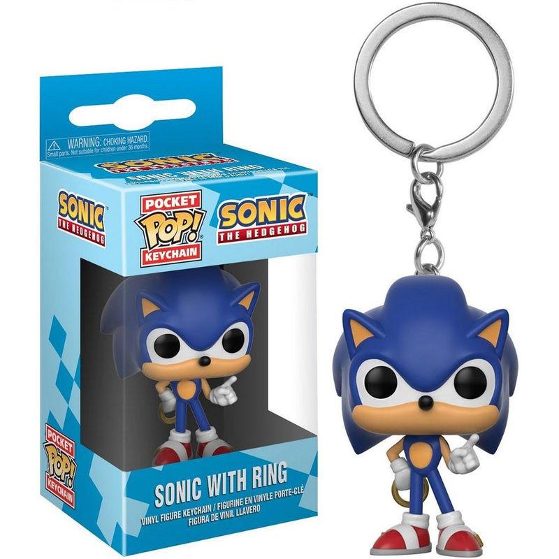 Pocket Pop Portachiavi Sonic Con Ring Funko Scatola Rovinata