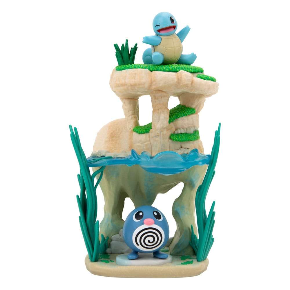 Pokémon Environment Set Shoreside Lake & Poliwag & Squirtle 5 Cm Jazwares