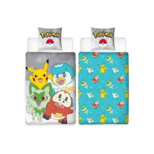 Pokemon Letto Linen Pokemon Light Blue 135 X 200 Cm Herding