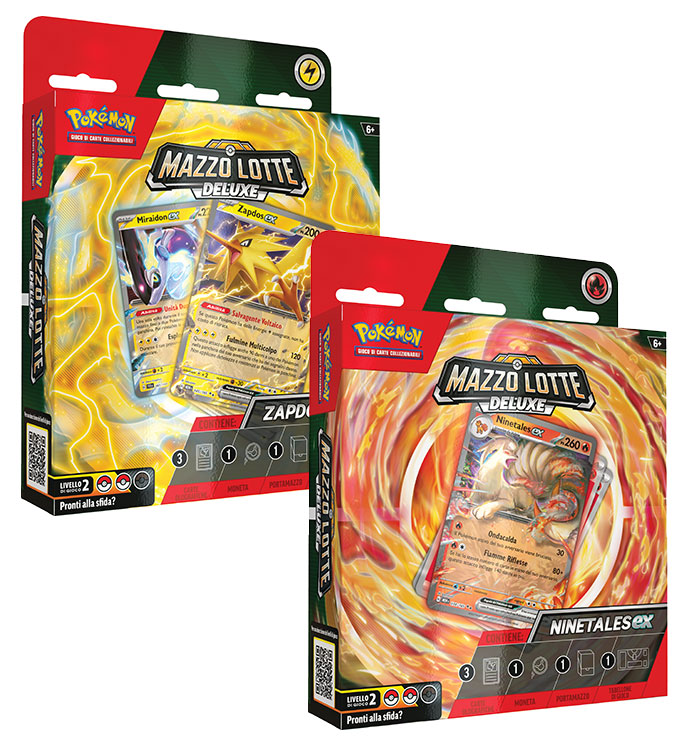 Pokémon TCG Mazzo Lotte Deluxe Ninetales Ex e Zapdos Ex (ITA)