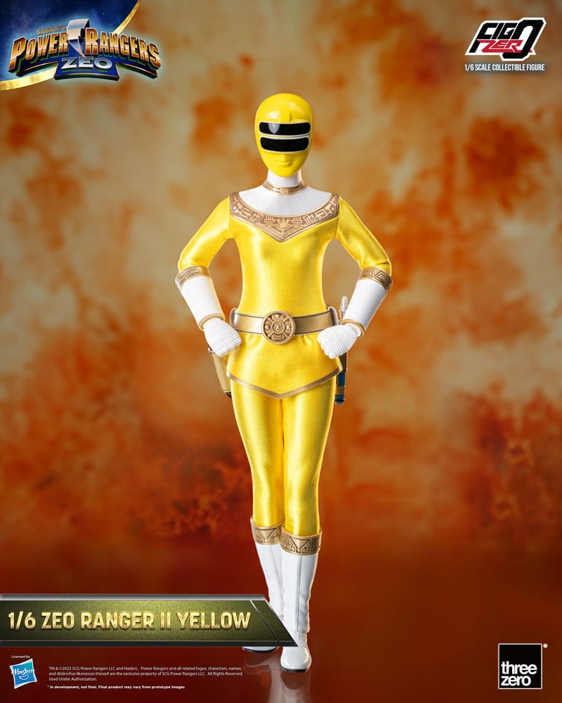 Power Rangers Zeo Figzero Action Figura 1/6 Ranger Ii Yellow 30 Cm Threezero
