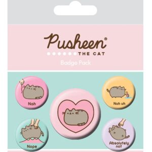 Pusheen Pin-Back Buttons 5-Pack Pusheen Nah Pyramid International