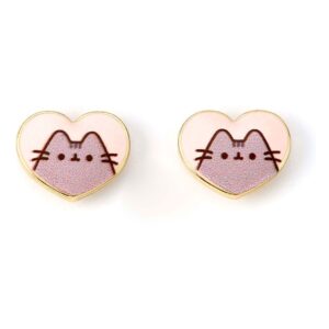 Pusheen Stud Orecchini Pink E Gold Heart Carat Shop, The