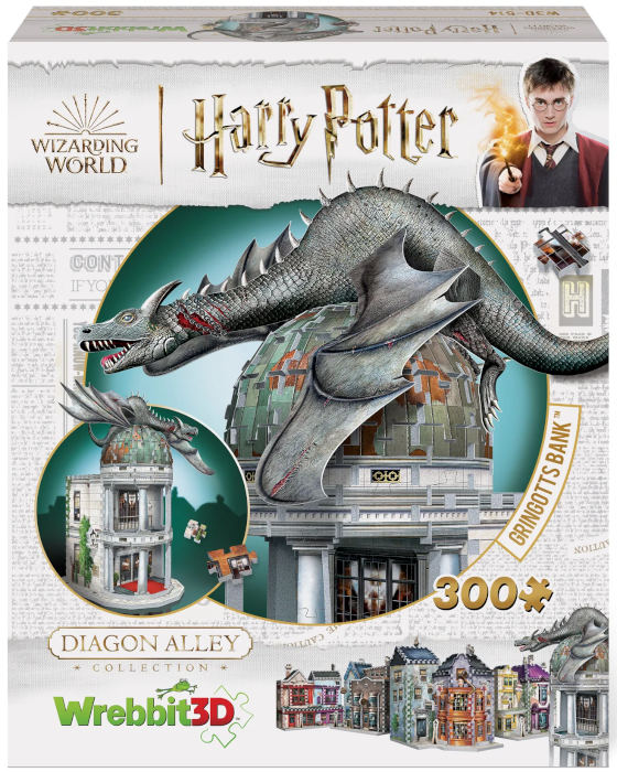 PUZZLE 3D 300PZ HARRY POTTER GRINGOTTS BANK HARRY POTTER - GIOCHI DA TAVOLO/SOCIETA'