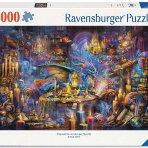 Ravensburger Jigsaw Puzzle Dragon's Library (3000 Pezzi) Ravensburger