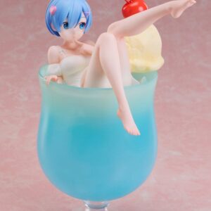 Re:zero Starting Life In Another World Pvc Statua 1/7 Rem Cream Soda Ver. 21 Cm Elcoco
