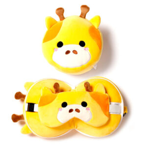 Relaxeazzz Giraffe Da Viaggio Cuscino Eye Mask Puckator