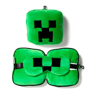 Resteazzz Minecraft Creeper Da Viaggio Cuscino Eye Mask Puckator