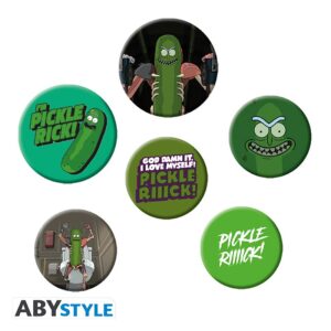 Rick E Morty - Badge Pack - Pickle Rick
