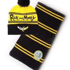 Rick E Morty - Banana Berretto & Sciarpa Regalo Set Difuzed