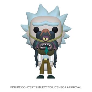 Rick & Morty Pop! Animation Vinile Figura Rick W/ Glorzo 9 Cm Funko