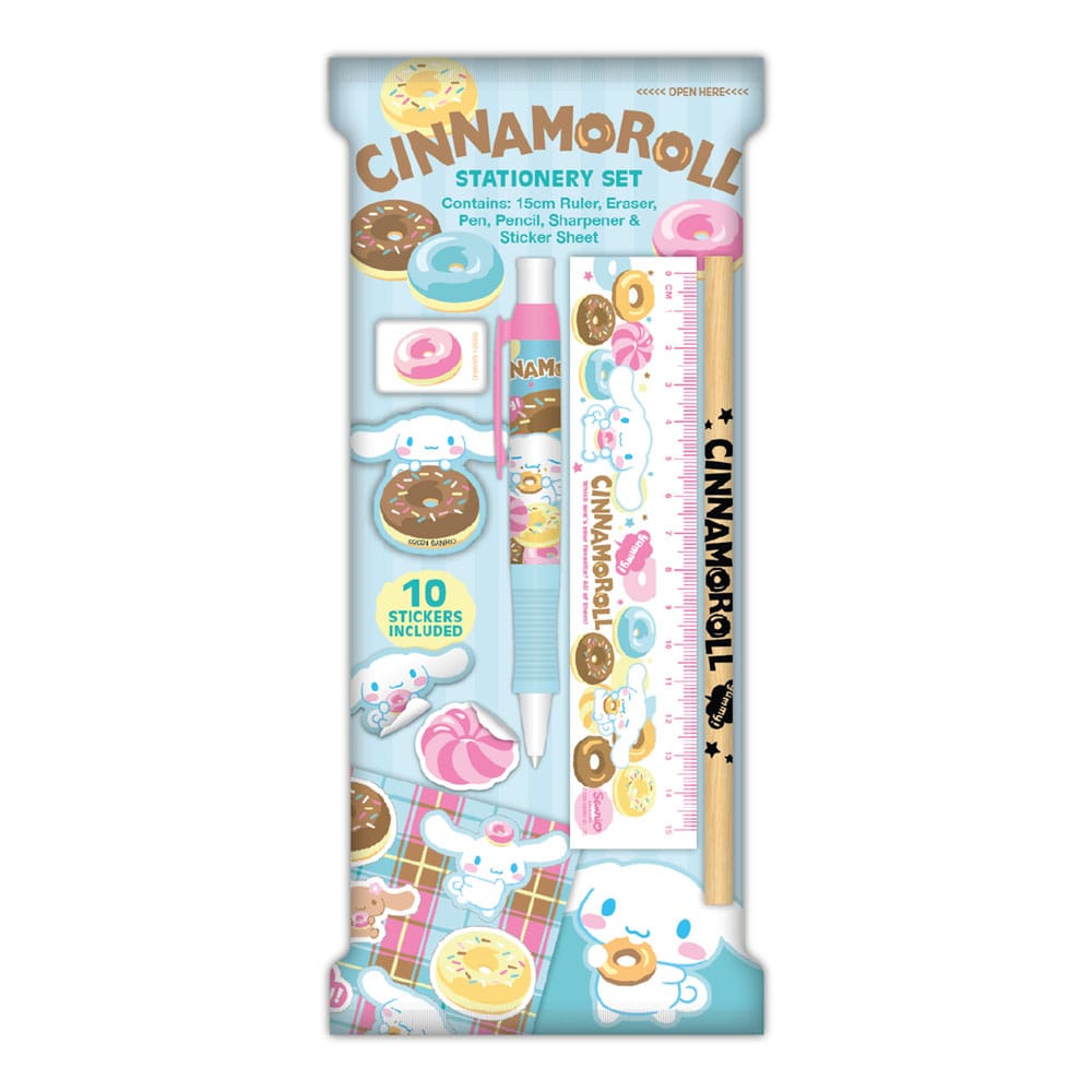 Sanrio Stationery Set 6-Pack Cinnamoroll Blue Sky Studios