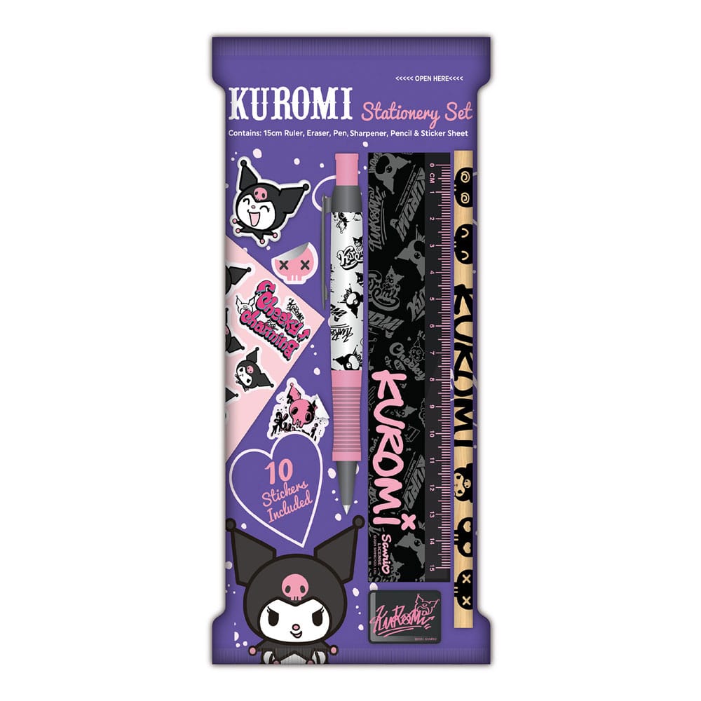 Sanrio Stationery Set 6-Pack Kuromi Blue Sky Studios