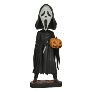 Scream Head Knocker Bobble-head Ghost Face Con Pumpkin 20 Cm Neca