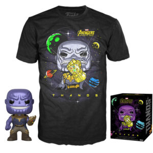 Set Figura Pop & Tee Marvel Avengers Thanos M Funko
