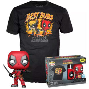 Set Figura Pop & Tee Marvel Deadpool & Wolverine Funko Taglia L