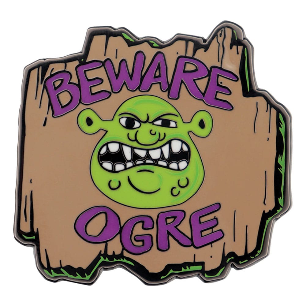 Shrek Spilla Badge Beware Ogre Edizione Limitata Fanattik