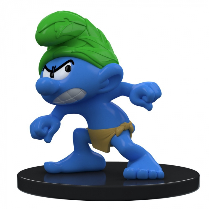 Smurfs Wild Smurf Resin Figura Statua Puppy