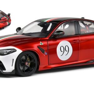 SOLIDO SL1806904 ALFA ROMEO GIULIA GTA-M 2022 TRICOLORE MUGELLO 1969 LIVERY RED 1:18 Modellino