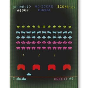 SPACE INVADERS ARCADE SCREEN FLAT MAGNET Magneti Aquarius Ent