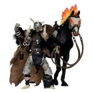Spawn Action Figura Bloodaxe Con Horse (spawn: The Dark Ages) (mcfarlane Toys 30th Anniversary) (gold Label) 18 Cm Mcfarlane