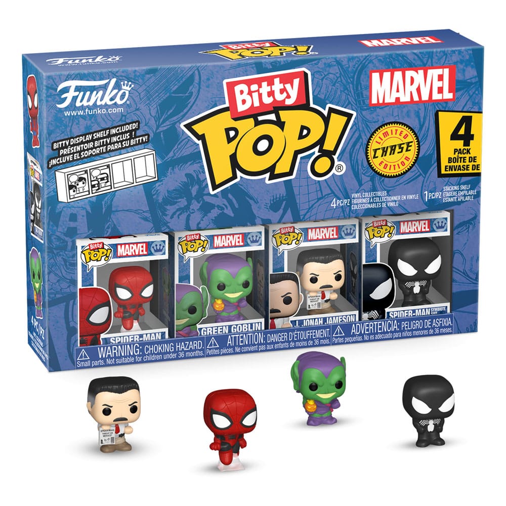 Spider-man Bitty Pop! Vinile Figura 4-pack Series 1 2 Cm Funko