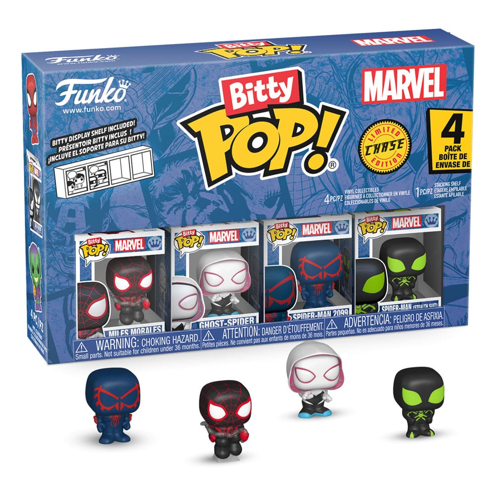 Spider-man Bitty Pop! Vinile Figura 4-pack Series 2 2 Cm Funko