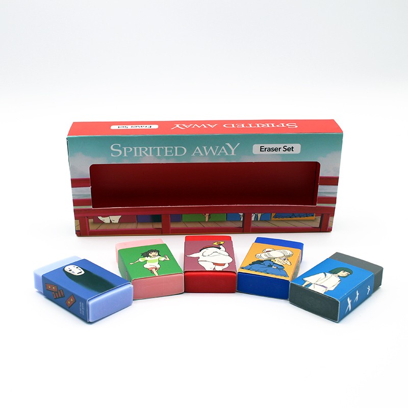 SPIRITED AWAY ERASERS SET CANCELLERIA STUDIO GHIBLI