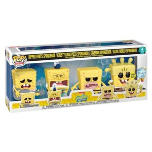 Spongebob Pop! Television Vinile Figura 4-pack (emea) 9 Cm Funko