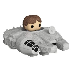 Star Wars Bitty Pop! Rides Vinile Figura Display Han Solo W/millenium Falcon 2,5 Cm Funko