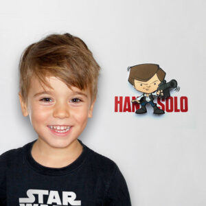 Star Wars Hans Solo 3d Light Fx Mini Lampada 3d Light Fx