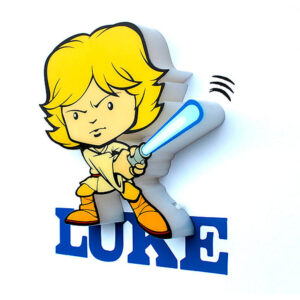 Star Wars Luke Skywalker 3d Light Fx Mini Lampada 3d Light Fx