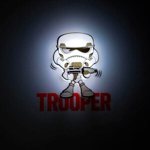 Star Wars Storm Trooper 3d Light Fx Mini Lampada 3d Light Fx