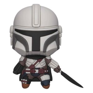 Star Wars The Mandalorian 3d Magnet Mando Con Darksaber Con Figure Int.