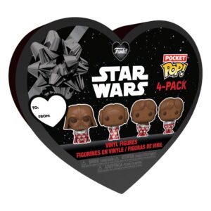 Star Wars Valentines Pocket Pop! Vinile Figura 4-pack Choc 4 Cm Funko
