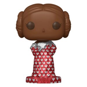 Star Wars Valentines Pop! Vinile Figura Leia (val Choc) 9 Cm Funko