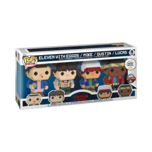 Stranger Things - 8-bit Pop! 4 Pack Eleven, Mike, Dustin, Lucas 9cm Ga Excl Funko Figures