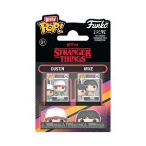 Stranger Things Bitty Pop! Vinile Figura 2-pack Dustin & Mike 2,5 Cm Funko