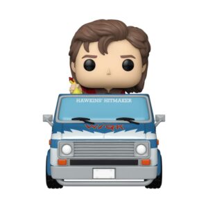 Stranger Things Pop! Rides Deluxe Vinile Steve Con The Squawk Van Esclusiva 9 Cm Funko