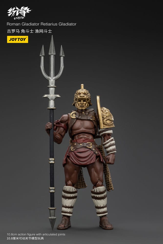 Strife Action Figura 1/18 Roman Gladiator Retiarius Gladiator 11 Cm Joy Toy (cn)