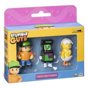 Stumble Guys: Wave 2 3-figure Window Box Collectible Figures Mr Stumble + Stumble Invaders + Hatchling PMI