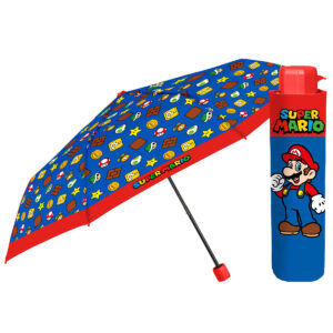Super Mario Bros Manual Folding Ombrello 50cm Perletti