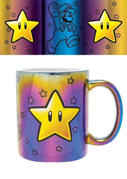 Super Mario Metallic Tazza star Power Pyramid International