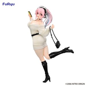 Super Sonico Trio-try-it Pvc Statua Winter Memory Ver. 21 Cm Furyu