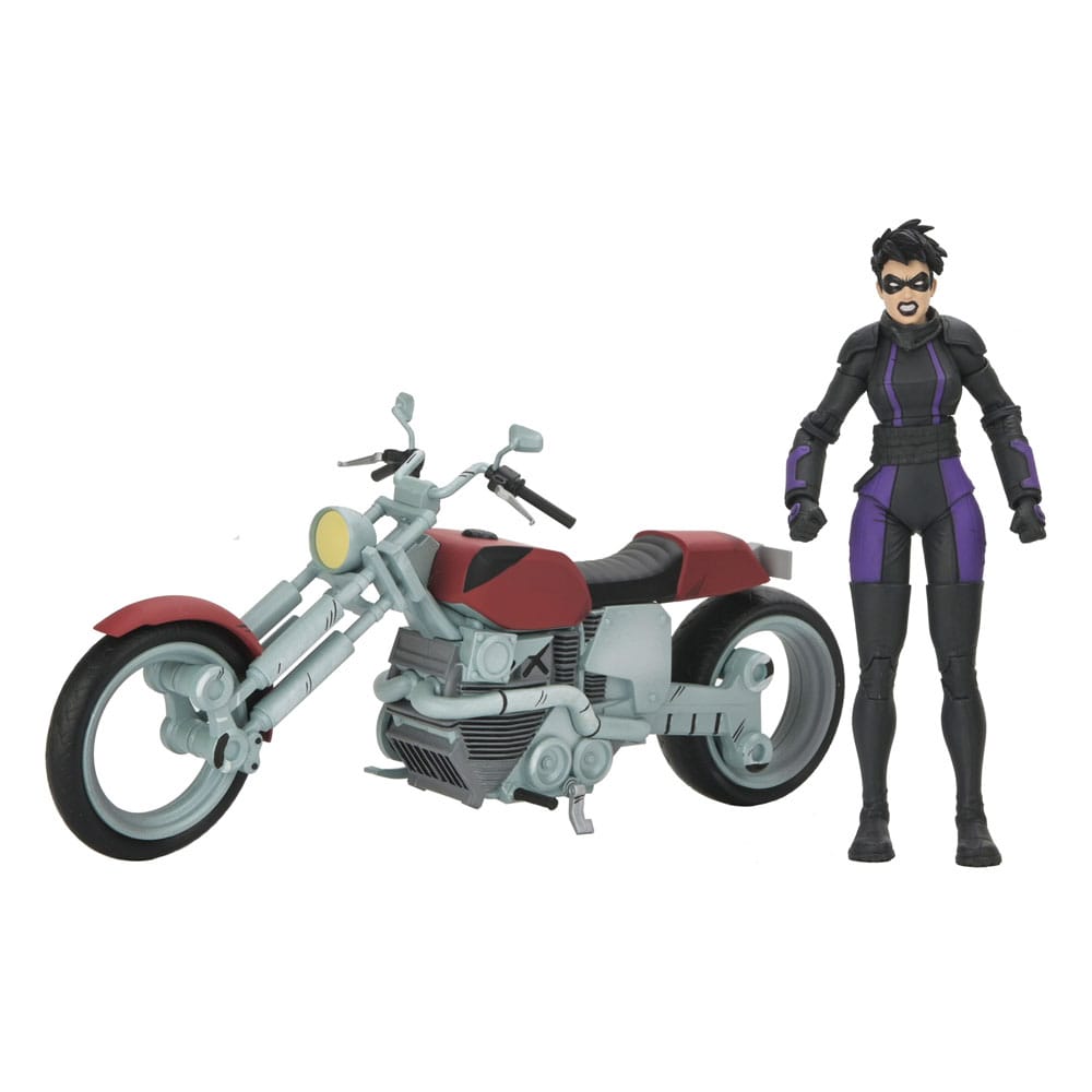 Tartarughe Ninja (the Last Ronin The Lost Years) Action Figura Casey Marie Con Last Ronin Motorcycle 18 Cm Neca