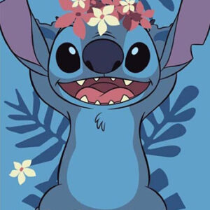 TELO MARE POLIESTERE DISNEY STITCH FLOWERS 70X140CM DISNEY STITCH - ACCESSORI