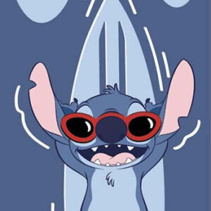 TELO MARE POLIESTERE DISNEY STITCH SURF W/GLASSES 70X140CM DISNEY STITCH - ACCESSORI