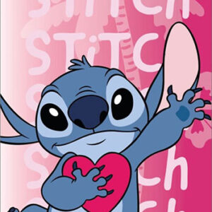 TELO MARE POLIESTERE DISNEY STITCH W/HEART 70X140CM DISNEY STITCH - ACCESSORI