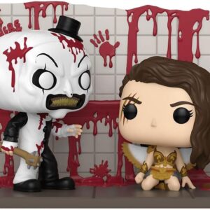 Terrifier 2 Pop Moments Vinile Figures Art Vs Sienna 9 Cm Funko